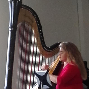 Harpist Karen Hickmott who delighted the audience with her rendition of several Welsh classics